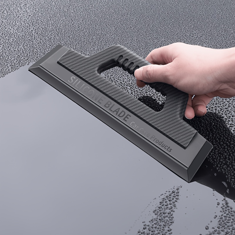 1pc Silicone Hand-held Window Scraper | Advanced Flexible Grip, Soft And Seamless, Ideal For Removing Water Stains And Installing Films