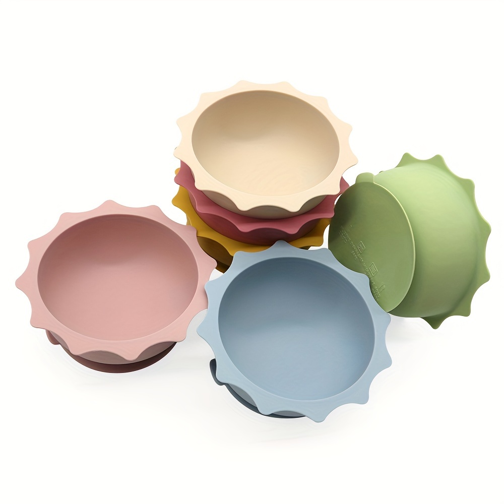 silicone pet food bowl with suction base anti tip cat feeding dish water bowl for dogs and cats 1 pack Product details 4
