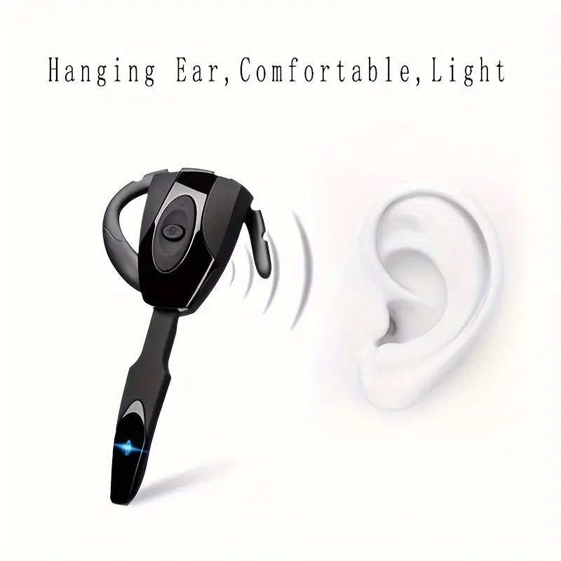ultra long wireless earhook headphones lightweight rechargeable non in ear design for sports driving details 3