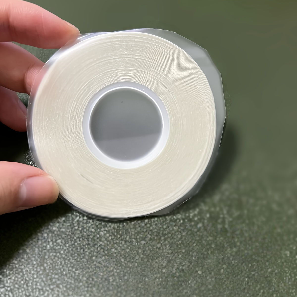 TEMU /Rotolo Larghezza 3Mm 4Mm 5Mm Nastro Biadesivo Ultra Fine Invisibile per di Vestiti per Bambole, Nastro in Tessuto Solubile in Acqua e che