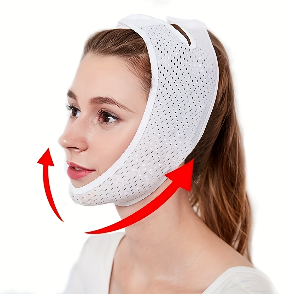 

Face Slimming Belt - Anti-snoring, Breathing Correction & Facial Lifting Strap, No Power Needed