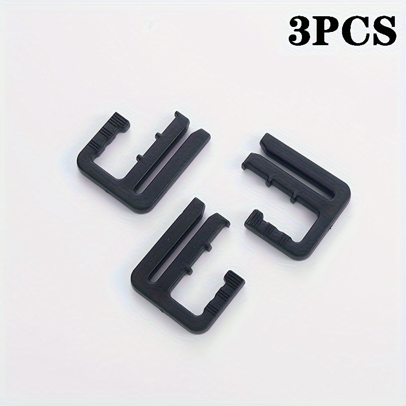 Adjustable Waistband Button Set - 1/3/5pcs Detachable Jeans Waist Tightener, No-sew Instant Button For Denim Skirts Pants, Plastic - Black