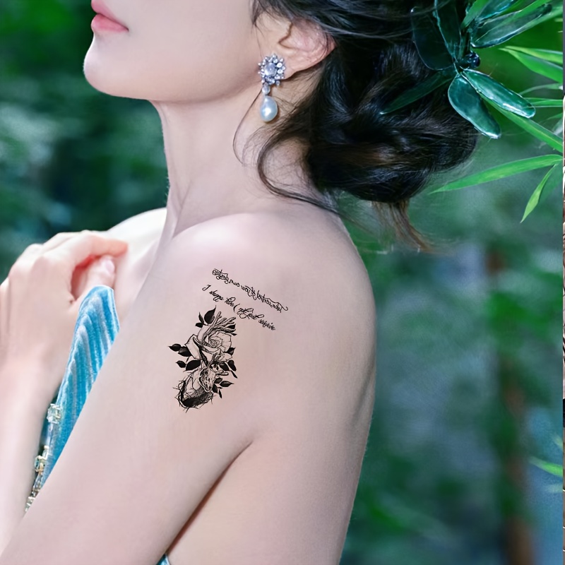 item picture realistic melanin   temporary tattoo sticker for men and women trendy tattoo for   and legs