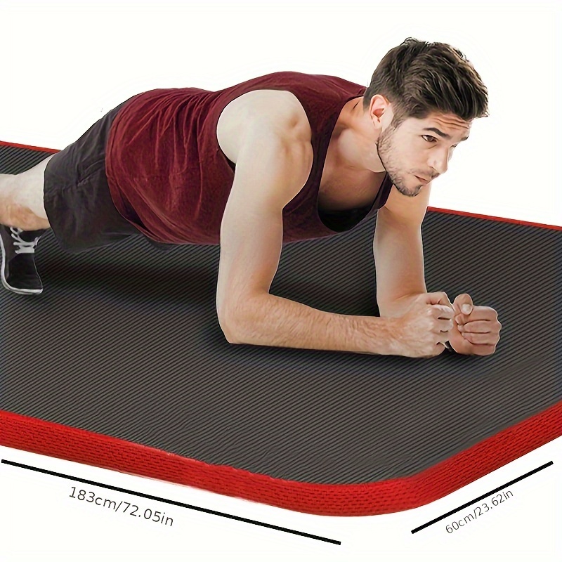 

1pc Extra-thick Durable Non-slip Yoga Mat - Waterproof High-density Fitness Pad, For Pilates And Fitness, Bodybuilding