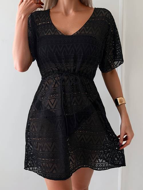 varebillede (yy0207574) moderigtig jacquard blonde bodycon kjole