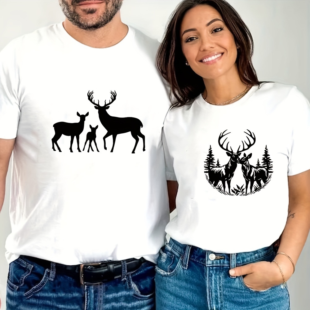 Deer Skill Screen Stencils Reusable Mountain Tree Deer