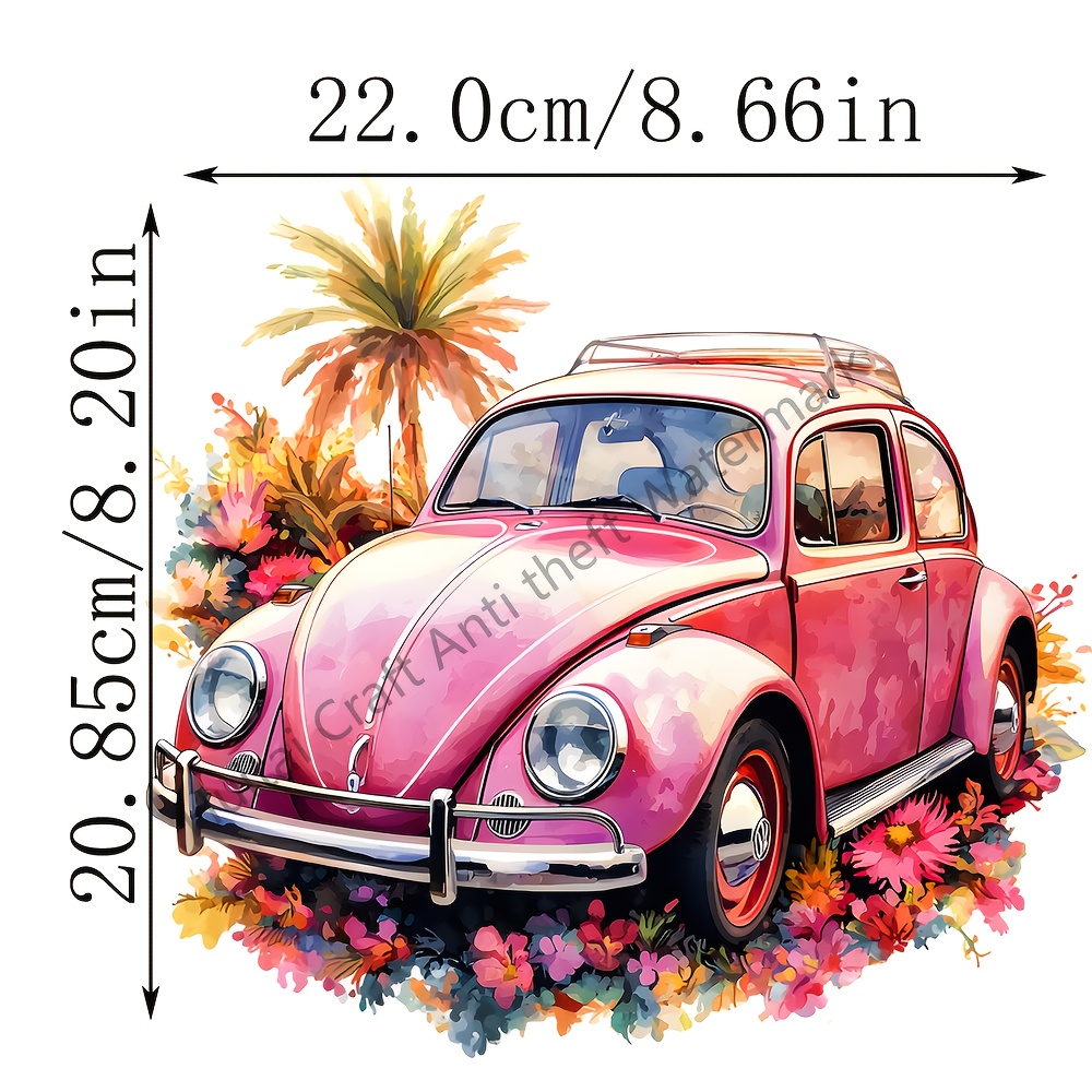 Nostalgic Old Cars, , Clothing Ironing Transfer Stickers For T-shirts, Masks, Vests, Jackets, Hoodies, Pillows, Jeans, Backpacks, And Other Washed Stickers
