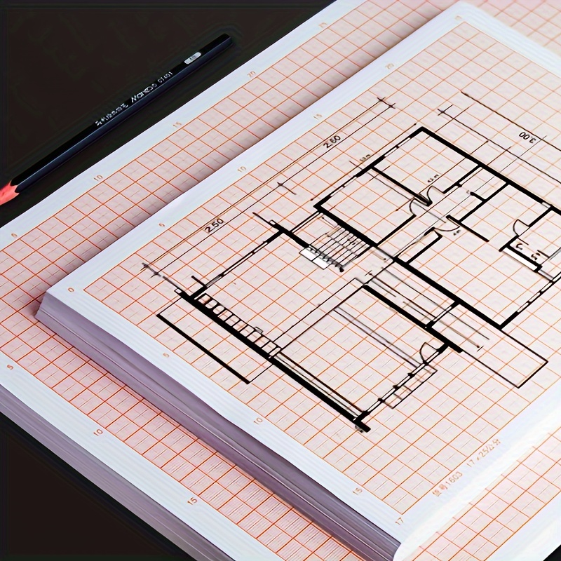 

Architectural Drawing & - A2/a3/a4 , & , Red Pattern For , K- , And