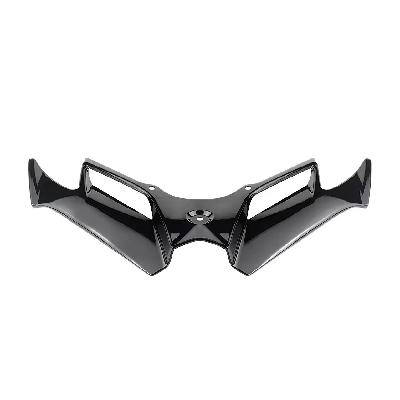 TEMU Motorcycle Carbon Fiber Front Cowl Wind Deflector - Aerodynamic Winglet With Radiator Grille For Enhanced Cooling And Airflow, Fits Kawasaki