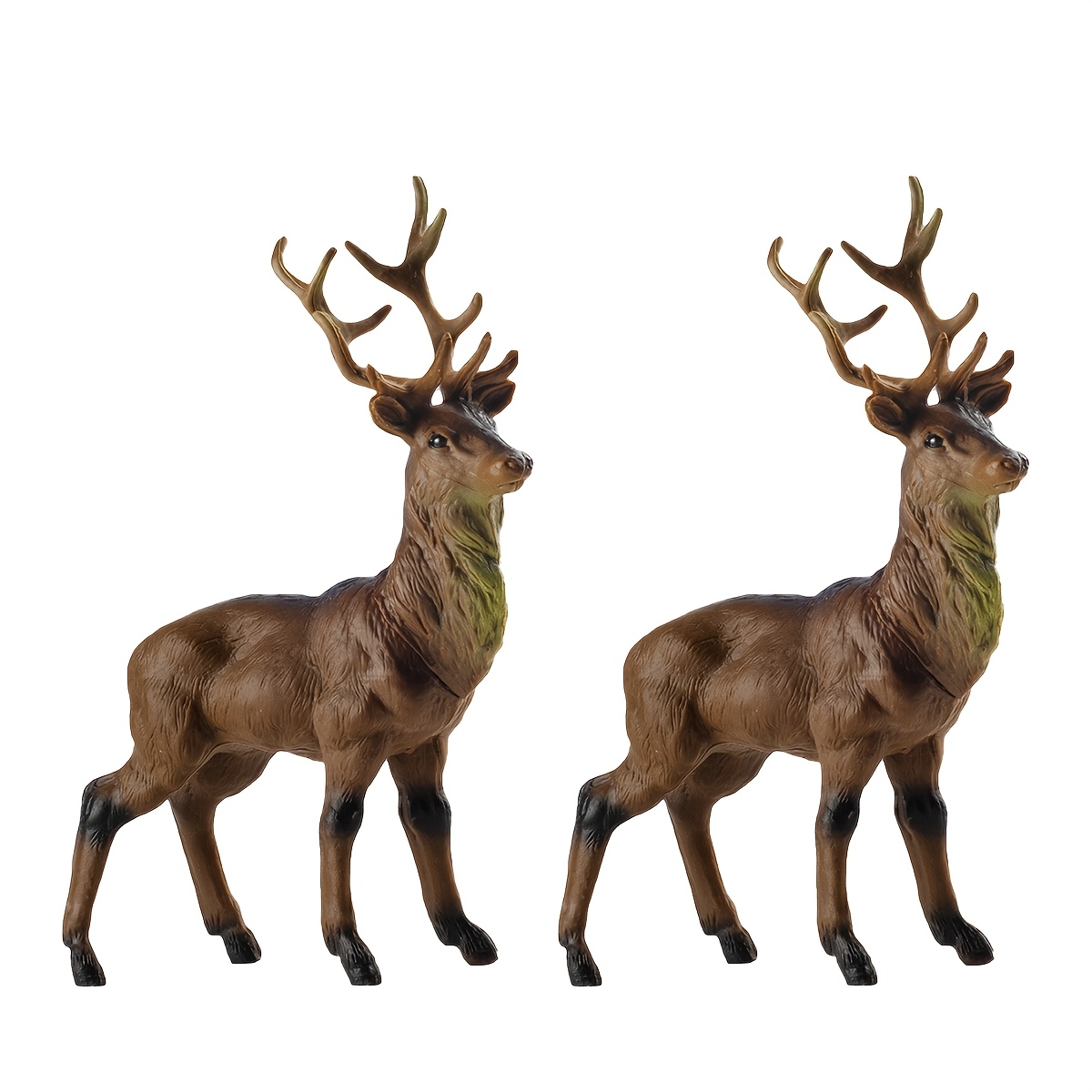 TEMU 2pcs Modèles de en PVC, Ornements d'artisanat, Décorations de Noël, Cadeaux d'anniversaire pour fête d'anniversaire, Jouets de animale