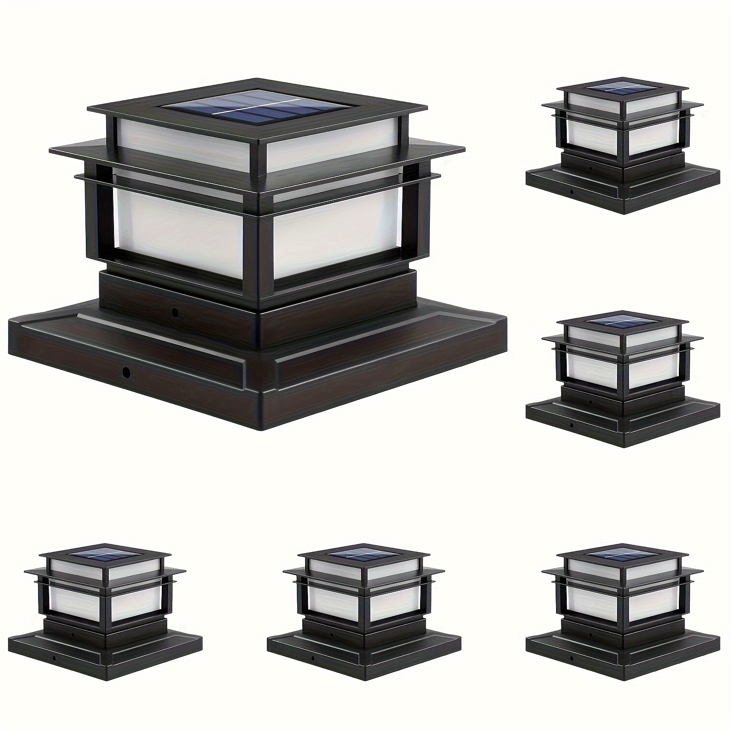   solar post cap lights outdoor bright led solar post lights solar fence deck light for solar light garden porch patio stair decoration