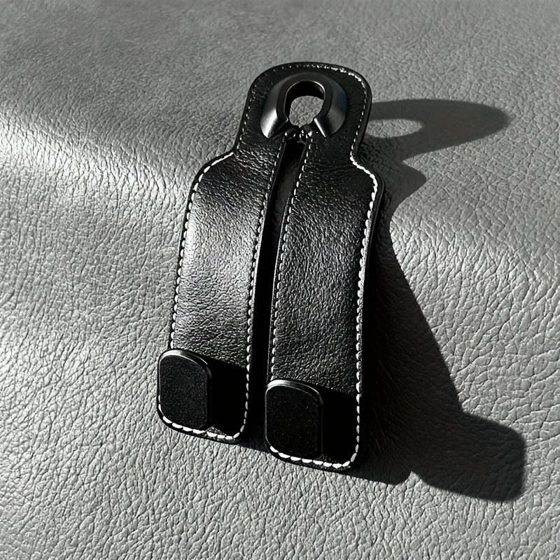 Car Seat Back Cover With , Design - Made Of Pu Leather, Universal Cars, For Hanging Purses And Bags On Headrest