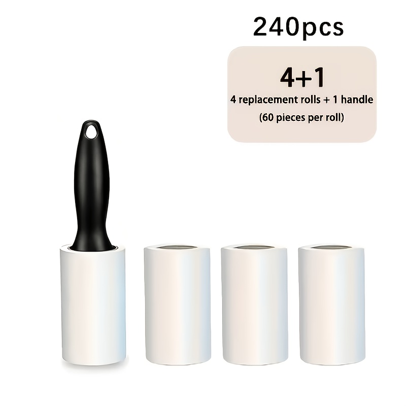 Image of Heavy-duty Lint Roller Set | Roller With Sheets For Strong On Clothes, Carpets, Sofa | Ideal For Pet Owners, Busy Families And Laundry Care | Essential For Home, Travel, And Quick Surface Cleaning