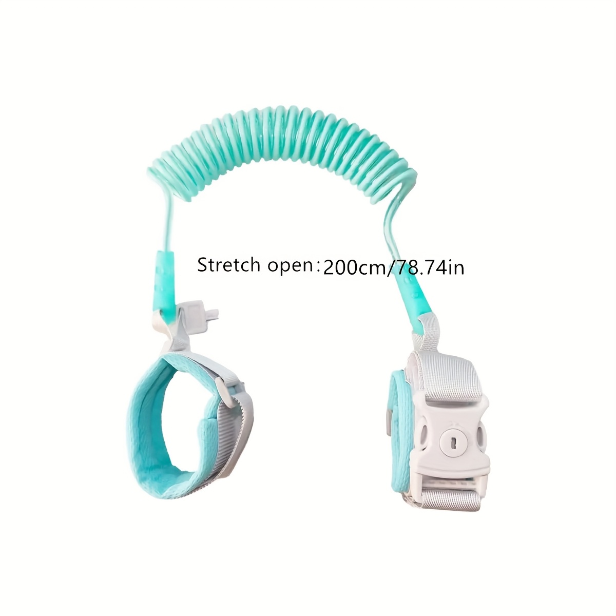 TEMU 1pc Imbracatura e guinzaglio di anti-fuga per neonati; cinturino a molla retrattile con a chiave aggiornato per catena anti-smarrimento;