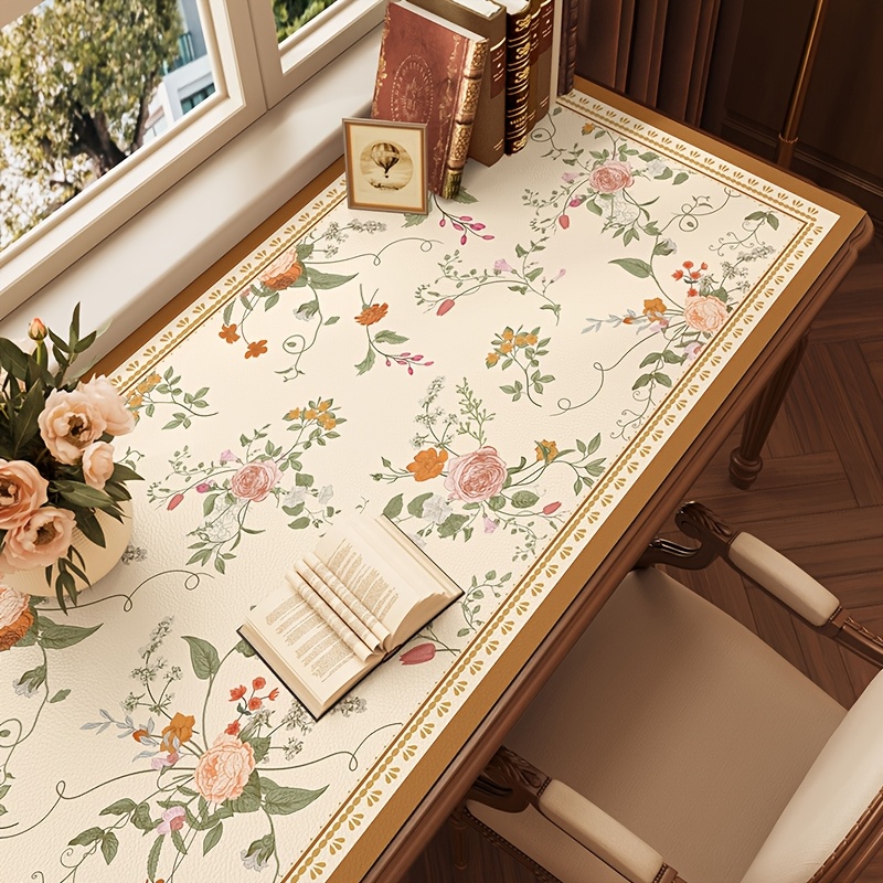 1pc large table mat rose desk - Temu United Kingdom