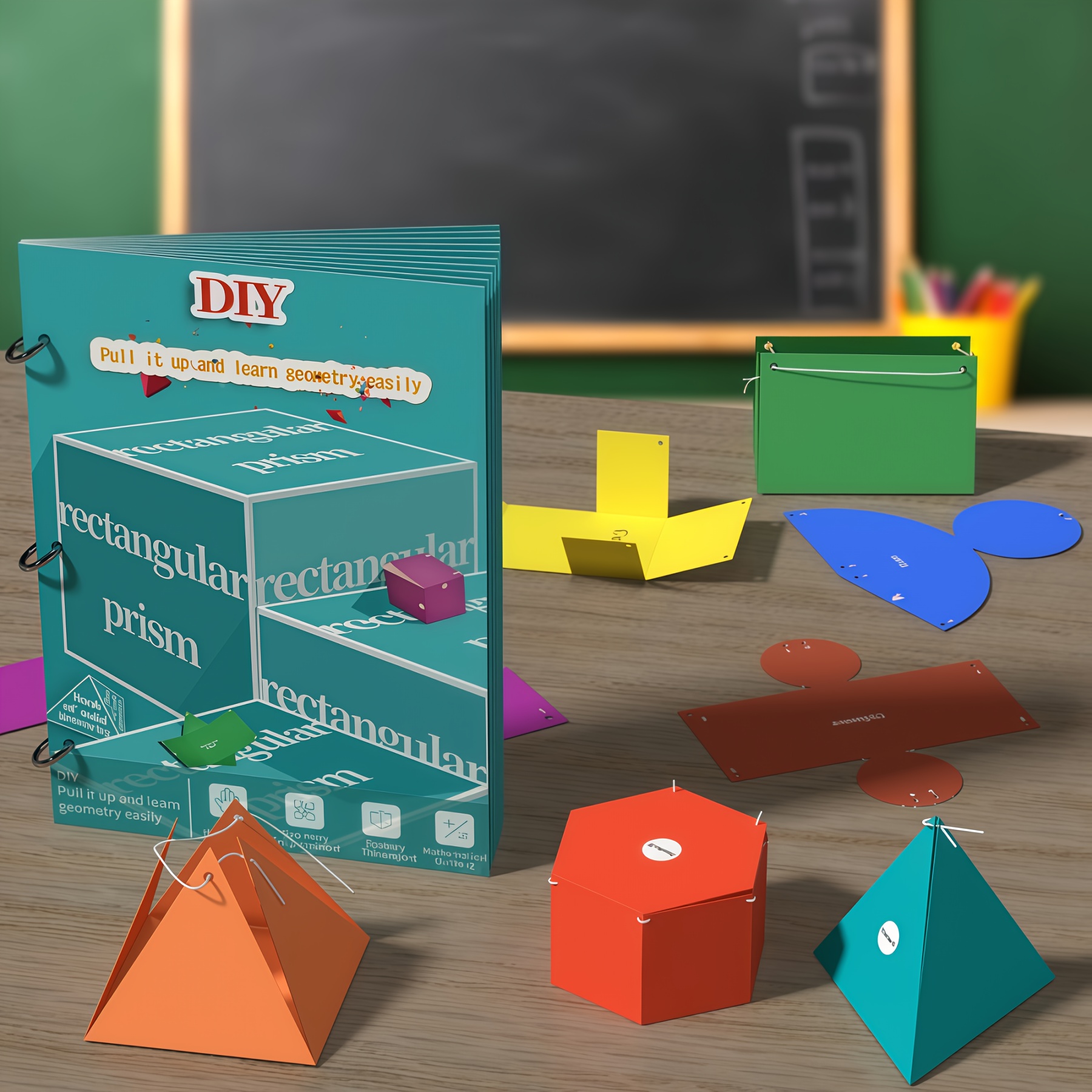 3d Geometric Folding - Mathematical Teaching Aid For Geometric Shape Learning. Expandable 3d Geometry Models For Exploration Of Geometry. Tool For Students' Diy Math Projects. Fully Geometric