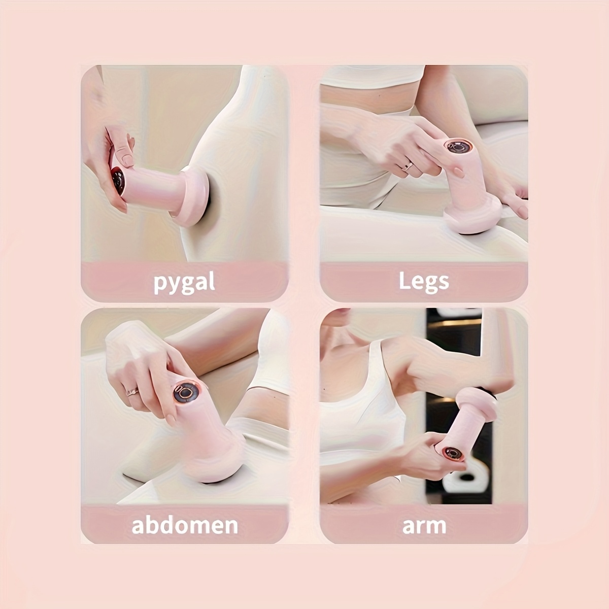 massage gun deep tissue pink mini quiet and usb c rechargeable compact handheld   with 5 heads portable for neck back legs gift idea for dad women fathers day gym or travel use Product details 3