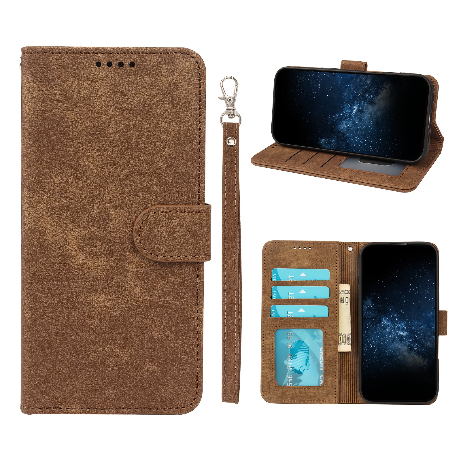 TEMU Phone Case: [ Phone Case] Pu Leather Flip Wallet Case 400/400 Lite/400 Pro/400 Smart, Can Store Photos With , Card Slots Stand Cash Phone Bag