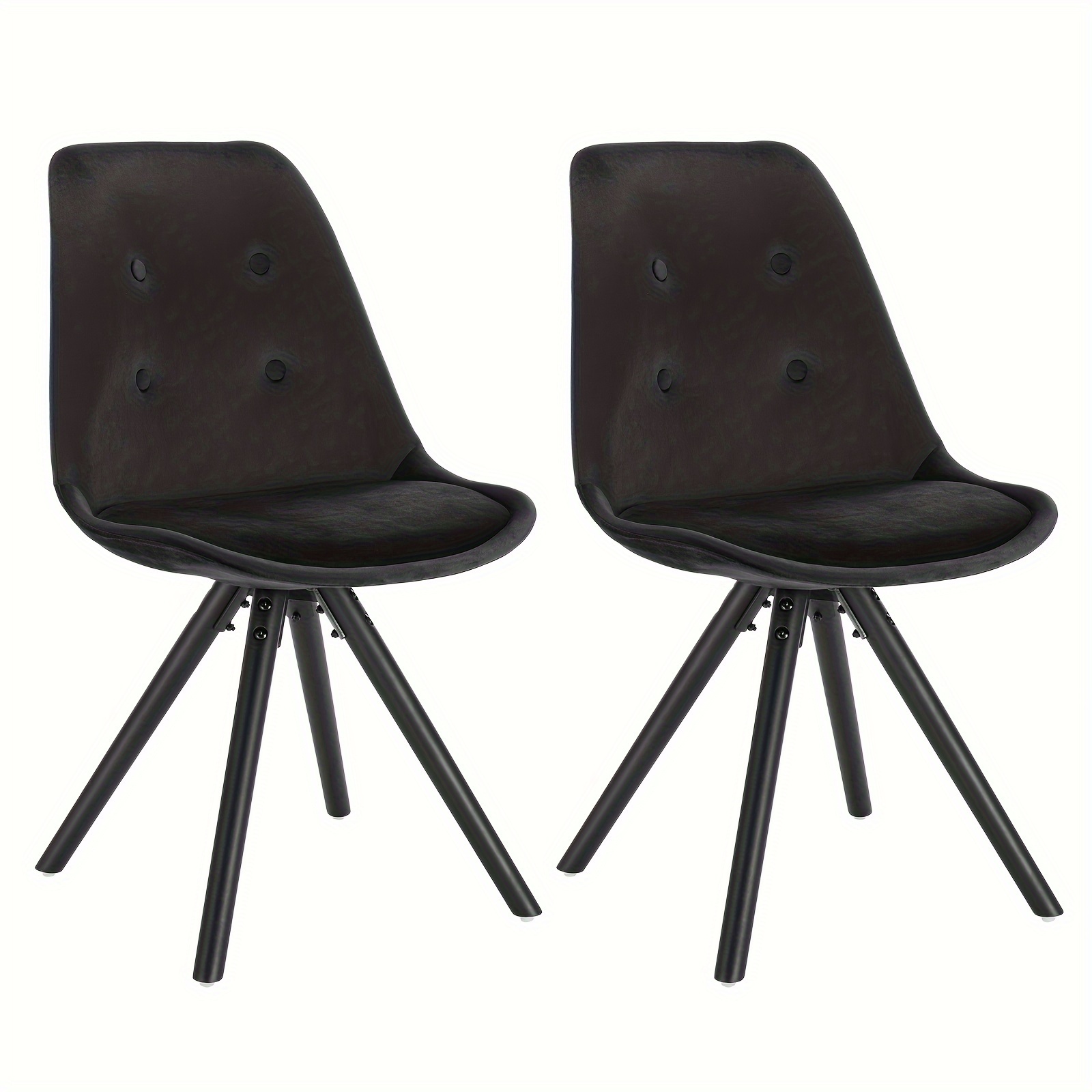 2pcsdining Room Chair Velvet Chair Seat Designer Chair Kitchen Chair Wooden Frame