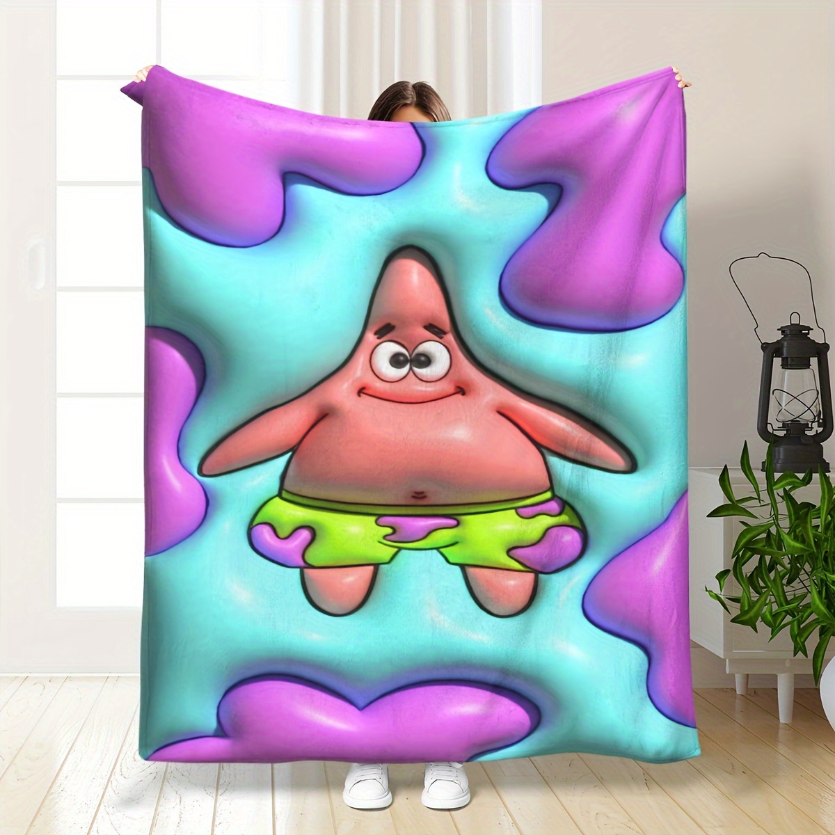 

- Blanket 3d Starfish - For Christmas, Halloween & All - For Camping, , , Car &