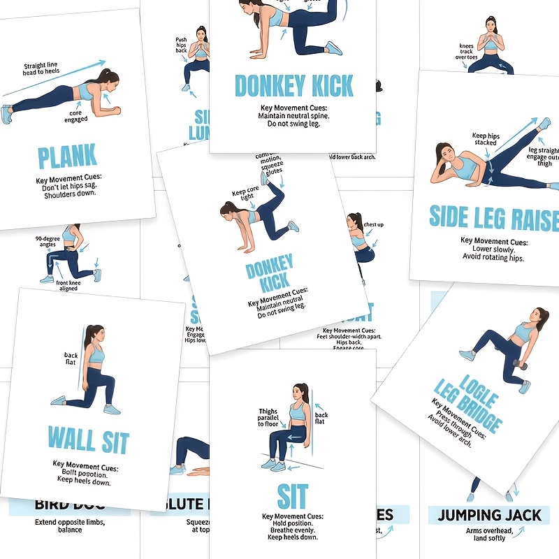 28pcs Women's No-equipment Workout Cards - & Bodyweight Training System With -burning Routines, Suitable For Home Gym, Strength Training, Classes, For Levels, Beginner To Advanced, Guide