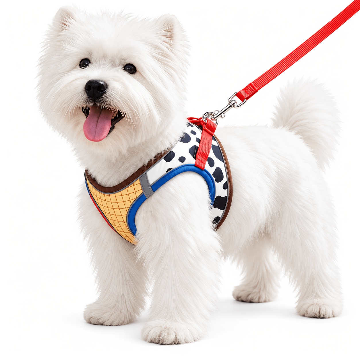 TEMU Small Dog Reflective Harness Vest, Adjustable Anti-escape Harness, Lightweight, Breathable, And Comfortable For Walking Dogs And Cats