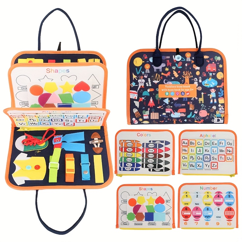TEMU Busy Board Toddler Travel Toys Sensory Toys For Toddlers 1 2 3 4, Learning Toys For Toddlers Activities Board, Educational .