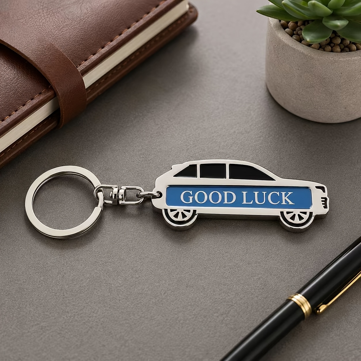 TEMU Personalized Suv & Sedan Car Shape Keychain, Custom Double-sided Engraved Name & Phone Number Tag, Premium Metal Anti-lost Id Pendant, Key Ring