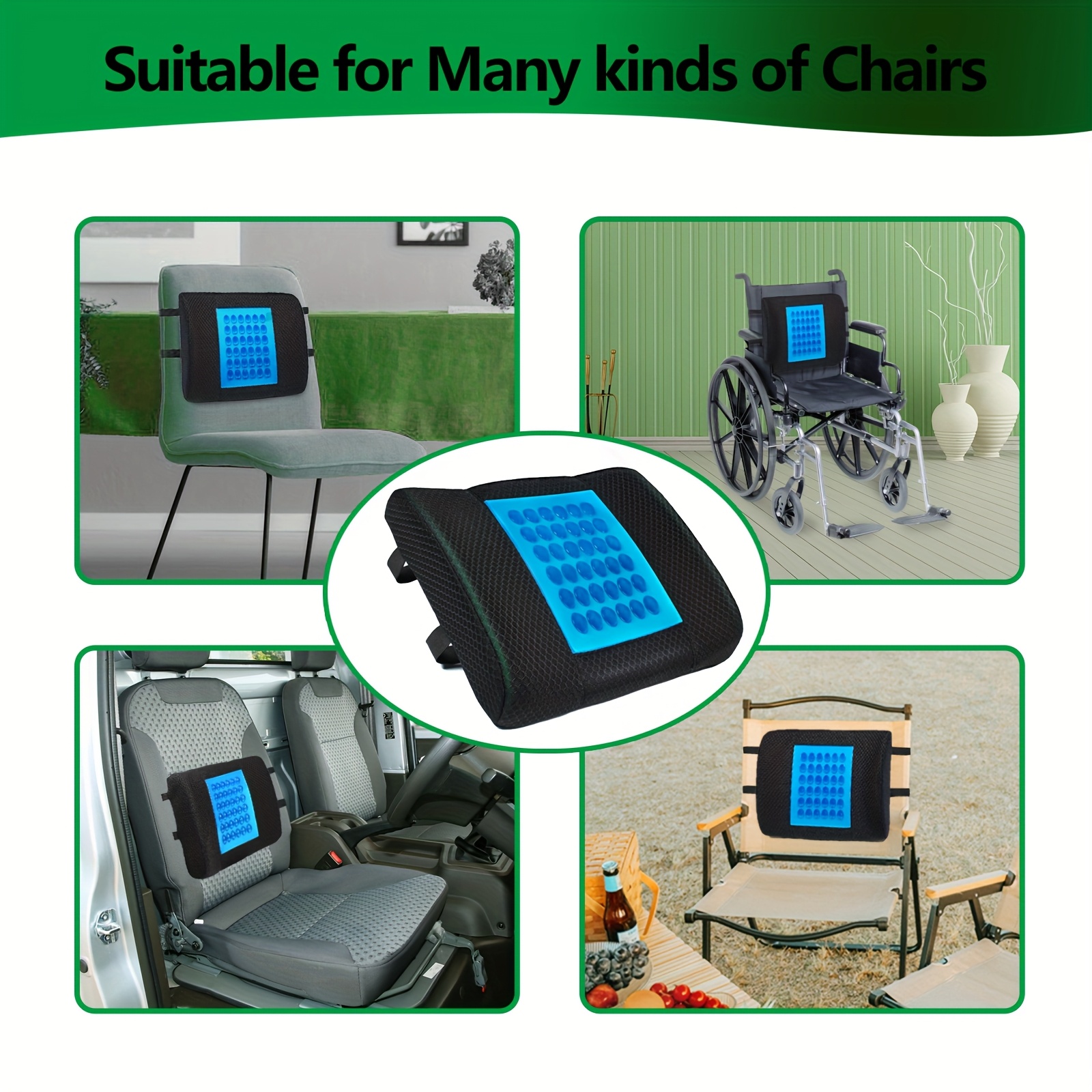 luxurious comfortable office chair cushion lumbar support relieving   the waist and back suitable for office chairs backrest chairs wooden chairs car airplane seats thoughtful gift Product details 0