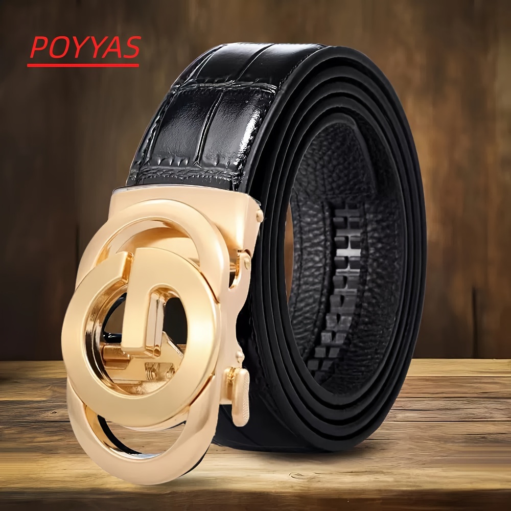 

Men' Leather Belt Automatic Luxury Cowhide Alloy G- Genuine Leather Men's Belt Business Casual Leather Belt, Father's Day Gift