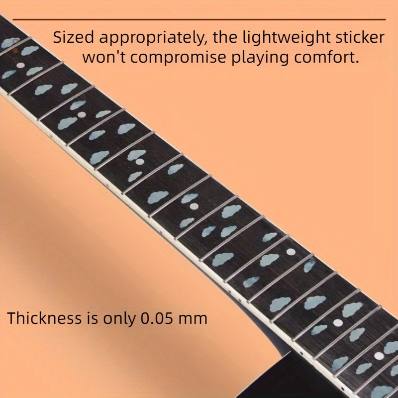 Guitar & Ukulele Fretboard Stickers - Durable ABS, Enhance Your Instrument's Look