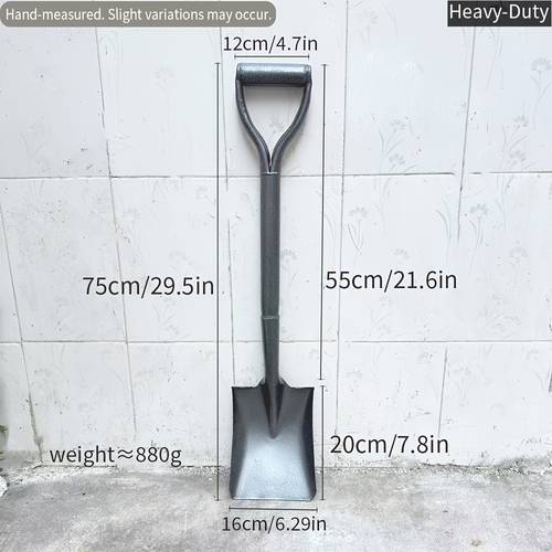 ergonomic steel heavy duty gardening shovel large shovel small shovel options d handle durable snow shovel multi functional all in one gardening shovel portable car emergency shovel for home use outdoor