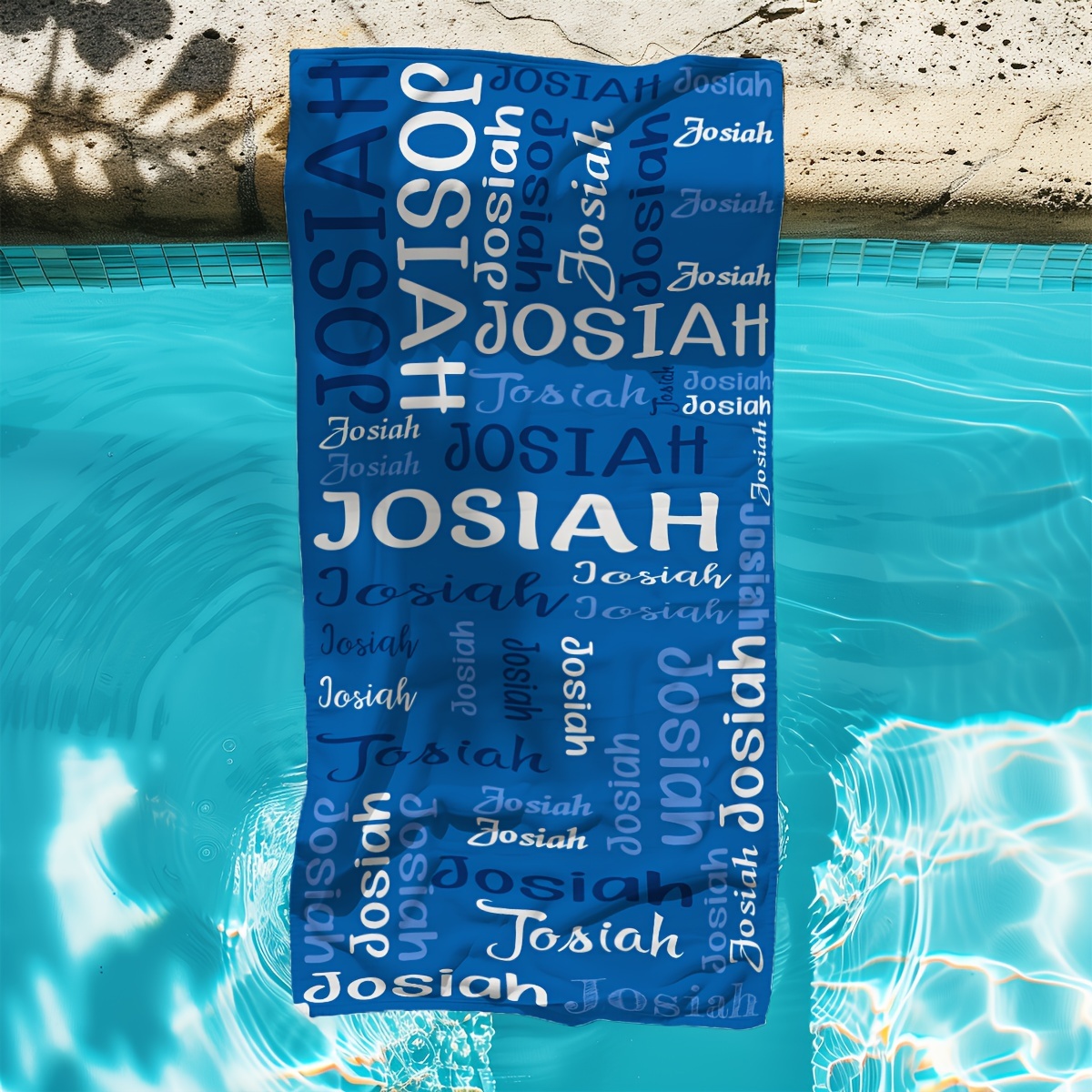 TEMU Personalized Beach Towel For Women And Men, Quick Dry Lightweight Custom Name Bath Towel, Soft Microfiber Beach Towels Swim Towel, Pool Towel,