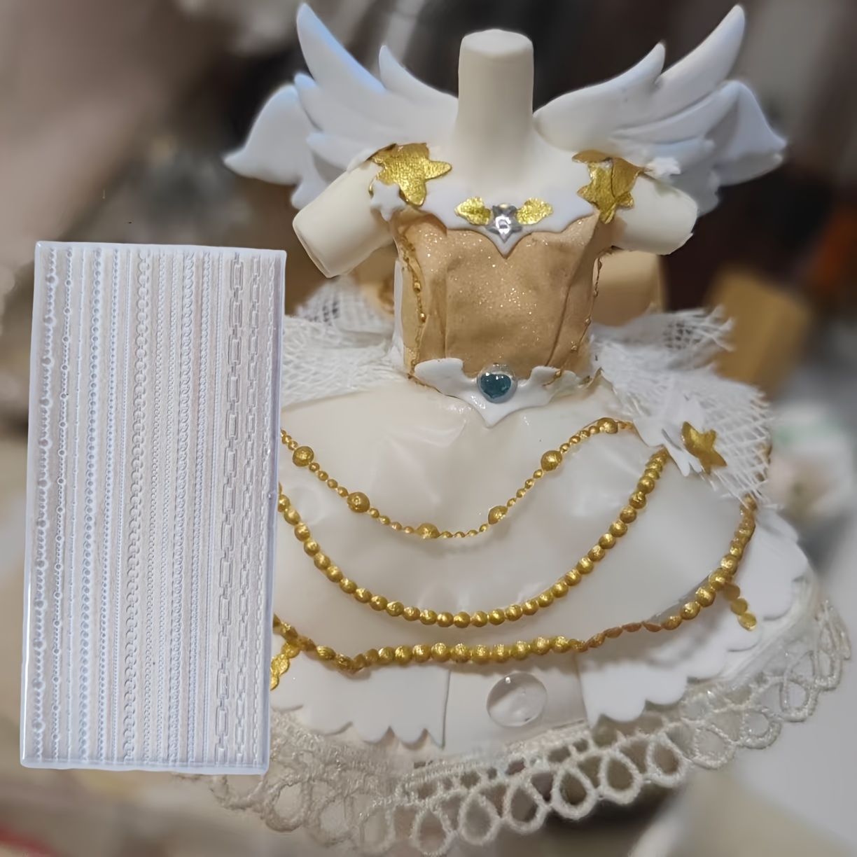 TEMU 1pc Of Resin Silicone Mold, Versatile Small Mold For Bead Chain Series, Clay Mold, Details, Designed Silicone For, Resin Liquid Mold