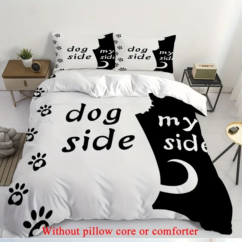 2 3pcs 1 duvet cover 1 2 pillowcase without core cute kitten couple romantic valentines day print soft comfortable bedding set for bedroom dorm room family gift Product details 3