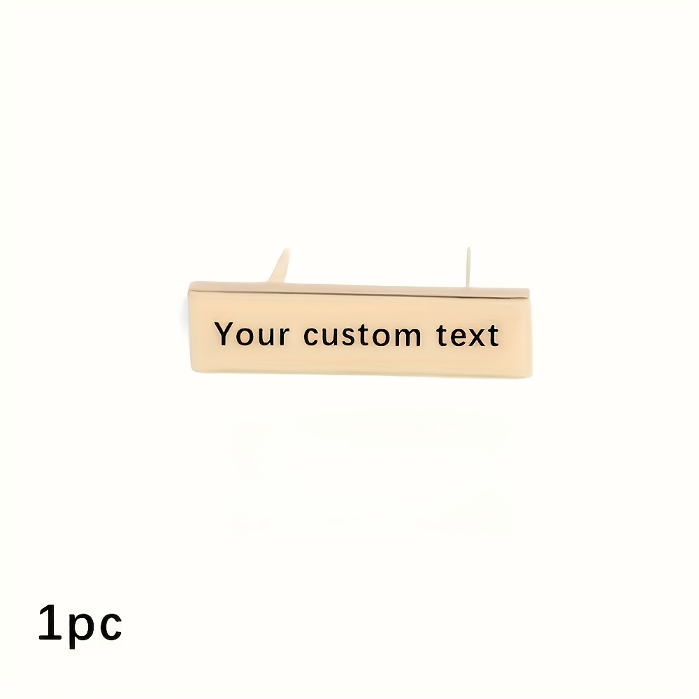 TEMU Customizable Metal Wallet And Bag Tag Nameplate - Stainless Rectangular Label, Ideal For Personalized Laser Engraving, Valentine's Day Gift,