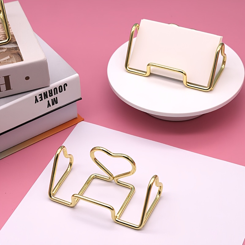 binder clip business card holder Desk It is made from a sturdy plastic material for enhanced durability wholesale Chic Gold Binder Clips