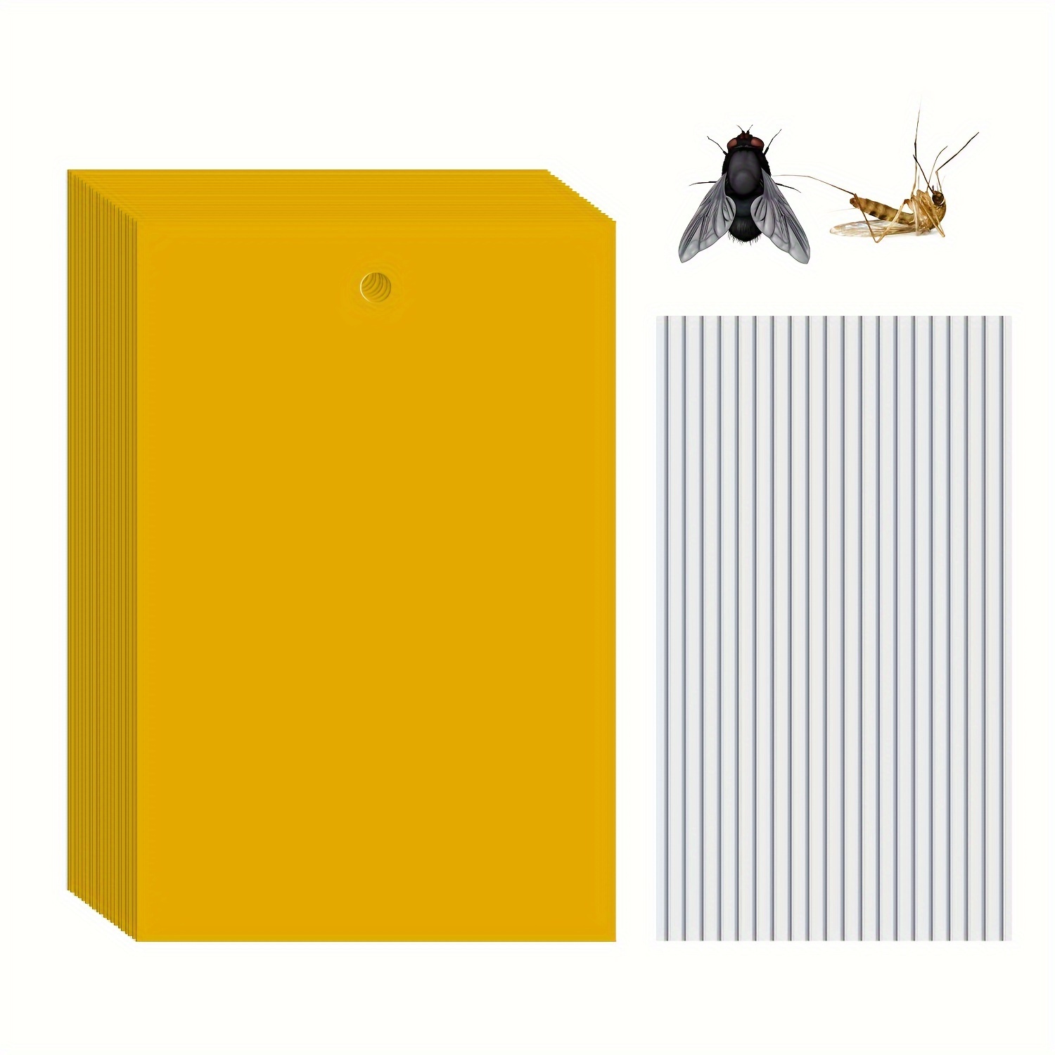 

20pcs, Sticky Insect Board, Double-sided Yellow Board For Agriculture And Gardening, Used For Trapping Insects In Gardens And Plantations