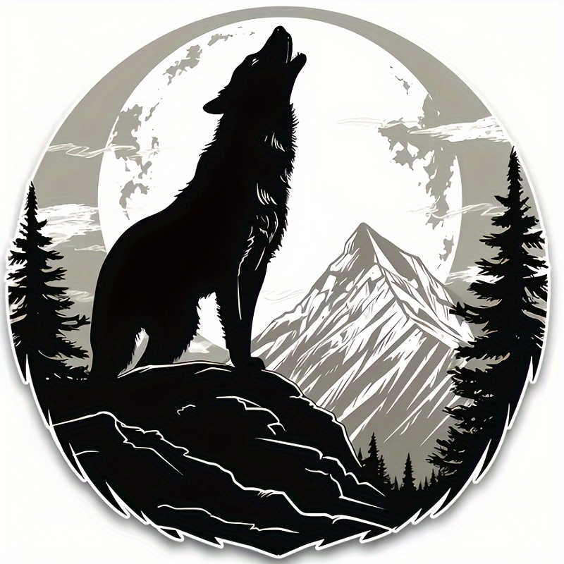 Wolf - Diy Iron-on Heat Transfer Patch, Washable For T-shirts, Jeans, Sweaters, Handbags & Pillows