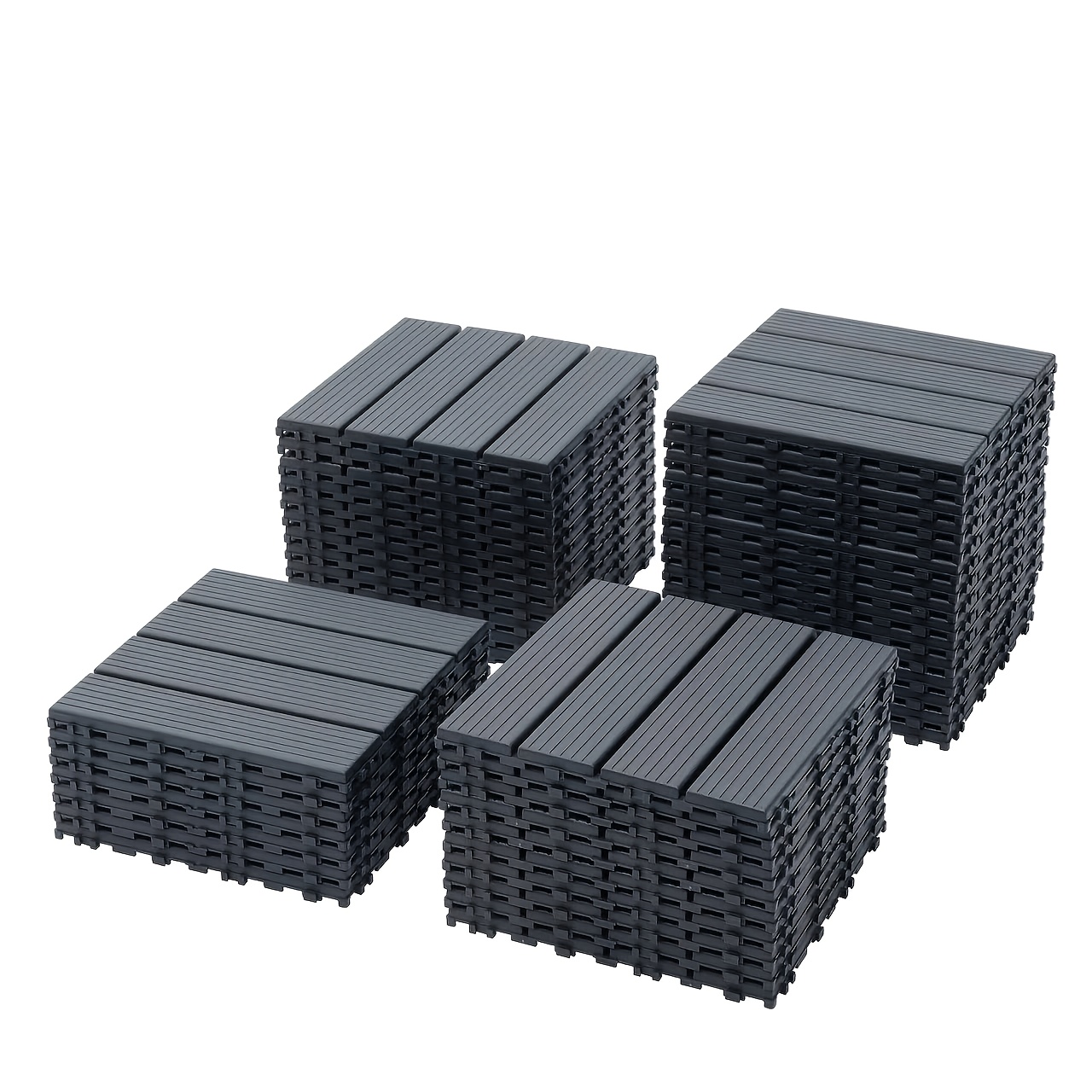 TEMU 44pcs Interlocking Deck Plastic Flooring Outdoor Flooringterrace Flooring Interlocking Patio Deck Tileswaterproof Outdoor Flooring Suitable