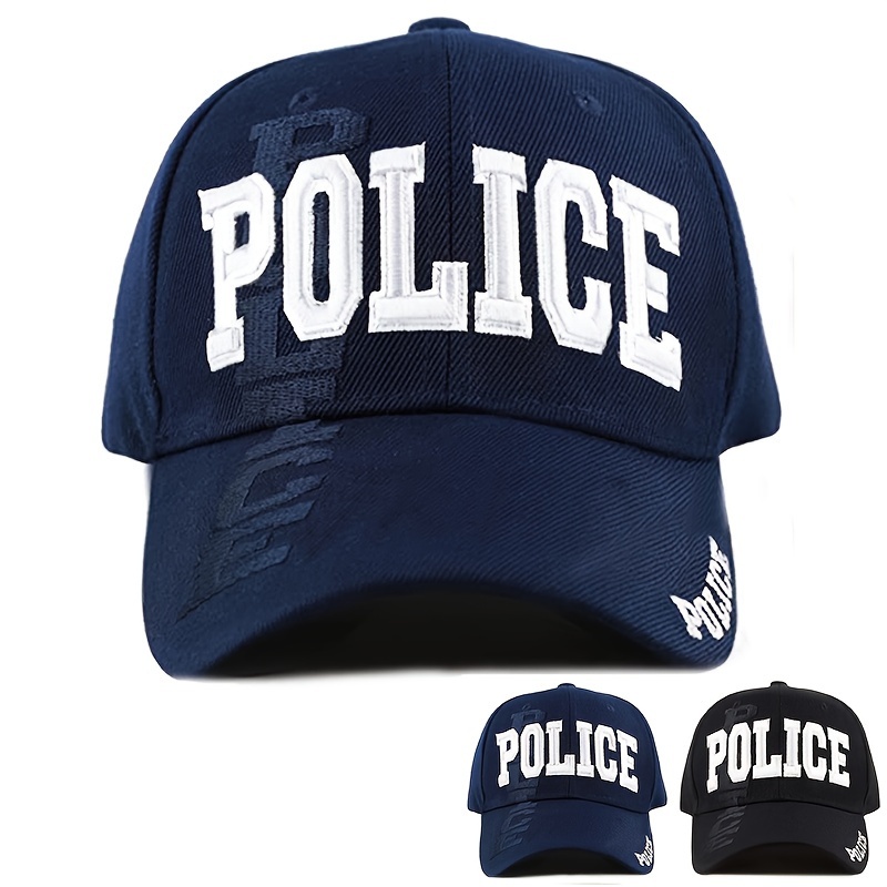 

Upgrade Your Style With This Classic Police Pattern Baseball Cap - Perfect For Spring/summer!
