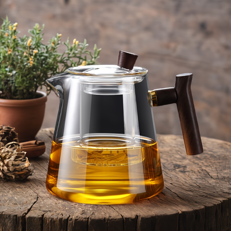 Glass Teapot Tea Maker with Elegant Cup, High-End Tea Set