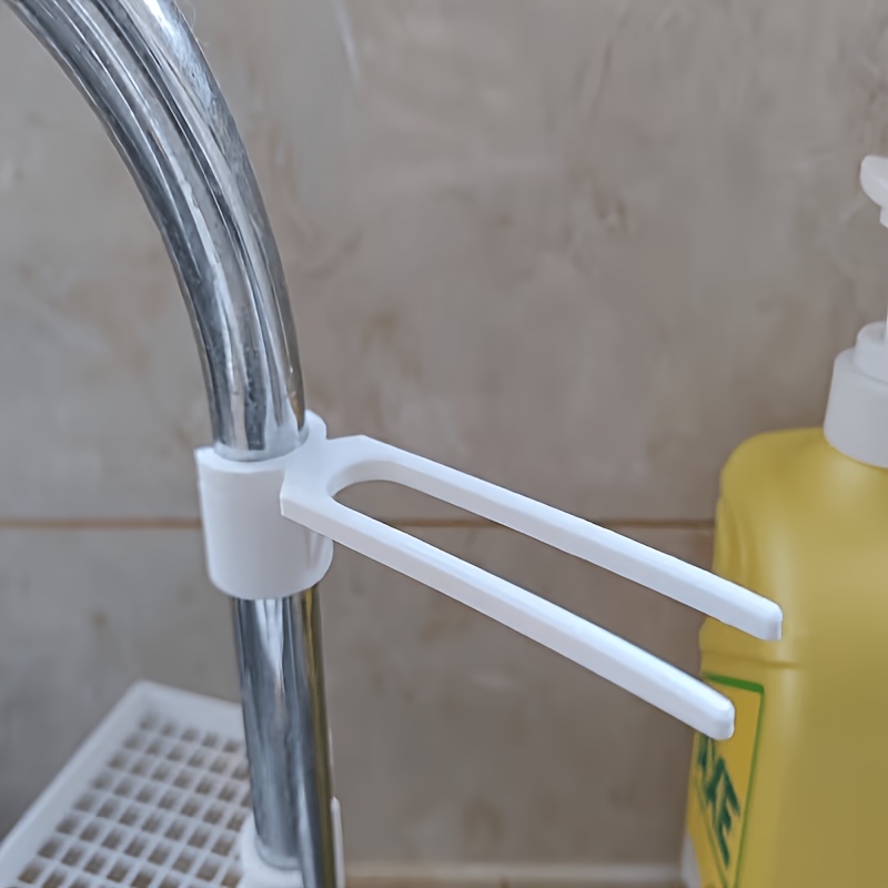 TEMU Adecuado para toallero de grifo de 22 mm de diámetro, clip para toallas sin taladro, clip para paños de pared, clip de almacenamiento de cocina