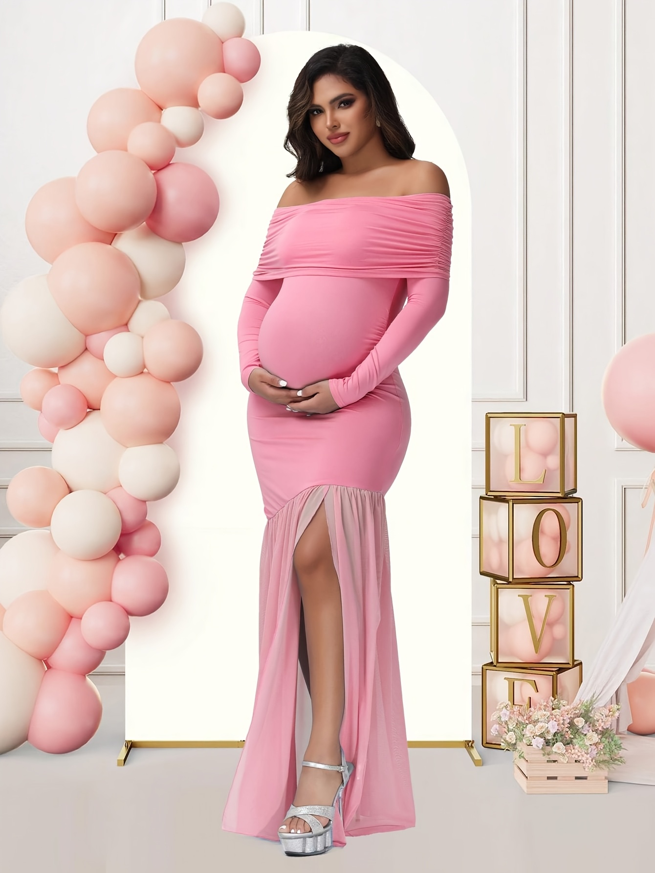 chinese dress ladies Athena Maternity Photoshoot Dress main image 0