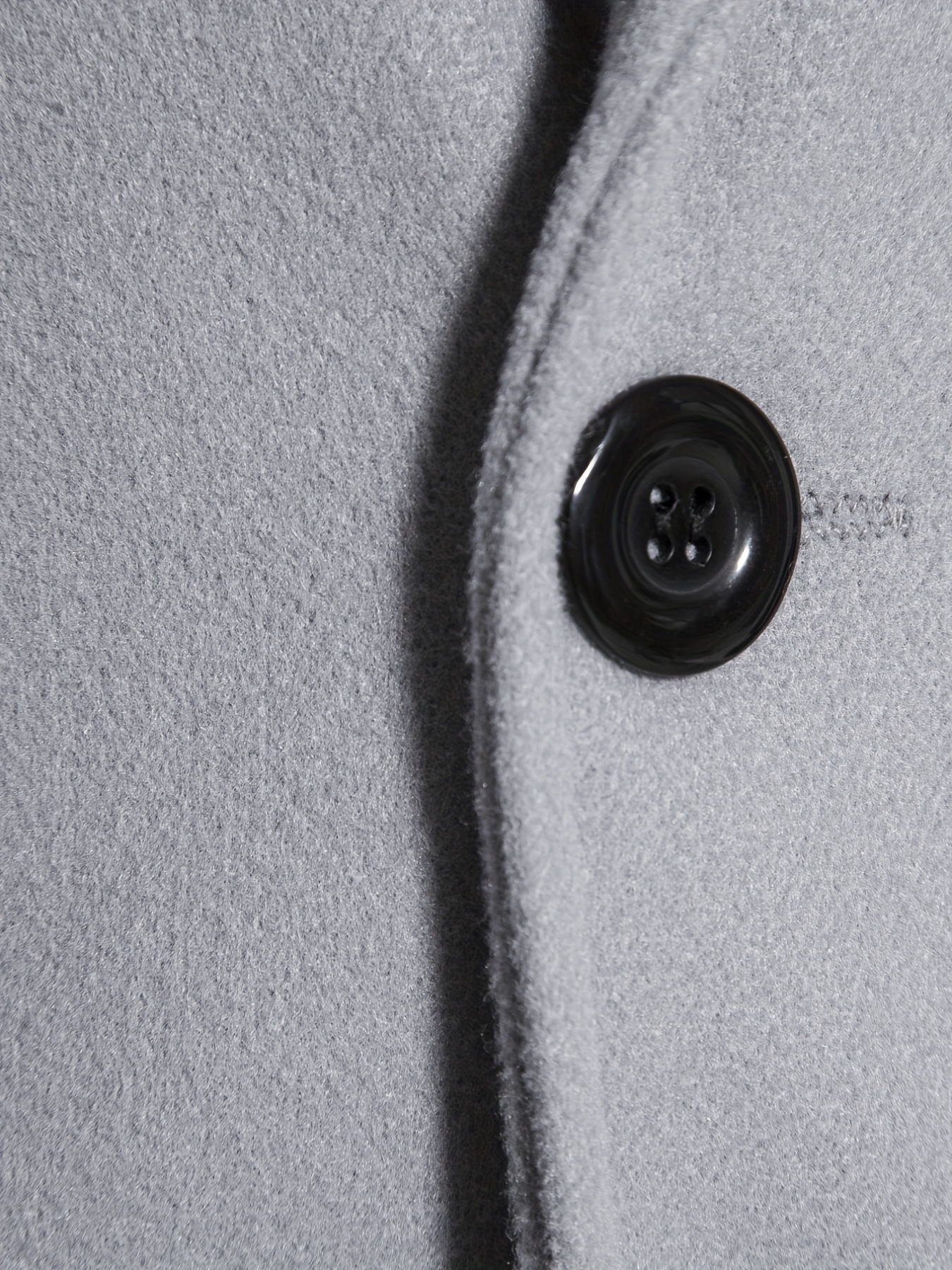 mens   length single breasted tweed overcoat mens solid color trench coat Product details 15