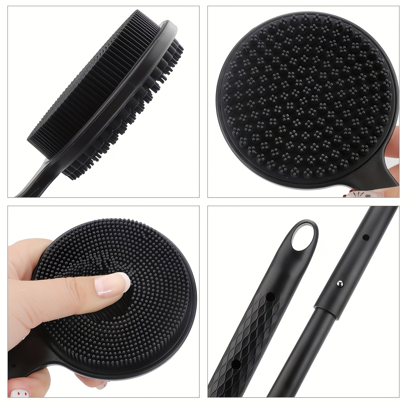 extendable bath brush soft long handle shower brush gentle back scrubber deep cleansing skincare tool perfect gift Product details 3