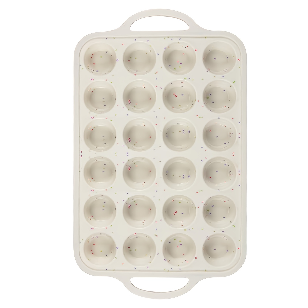 24- Mini Cupcake Mold, Baking Silicone Mold With Metal Reinforced Frame, Steel- Silicone Baking Pan, 1pc