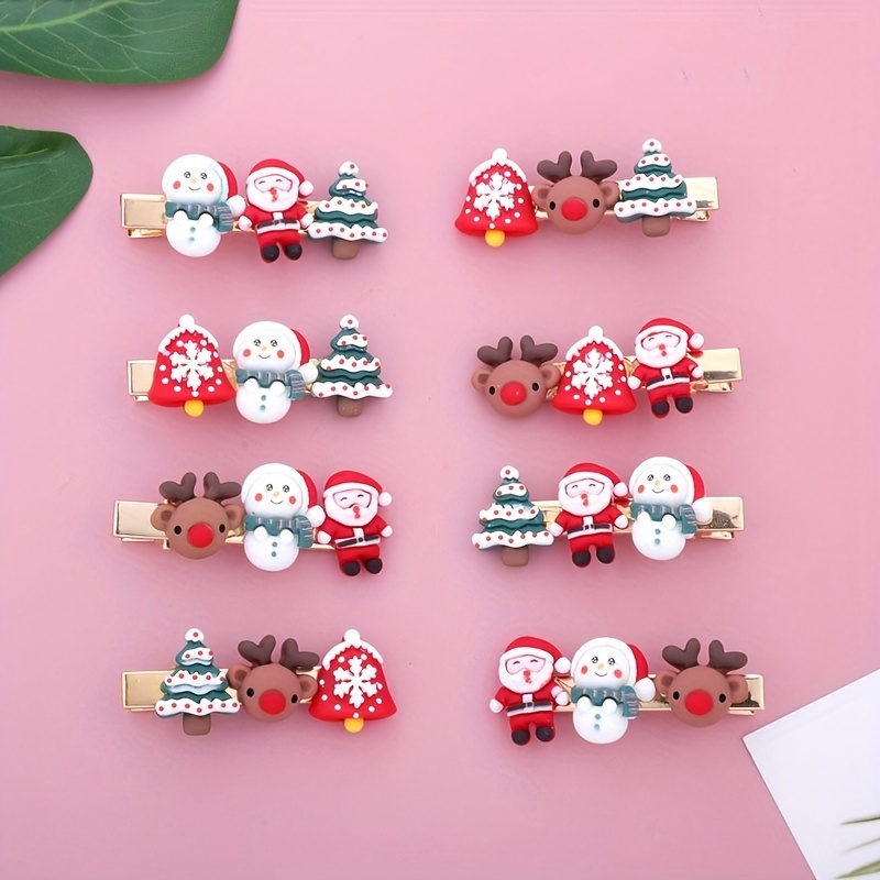 

4pcs Christmas Set - & Snowman , Accessories For Women And