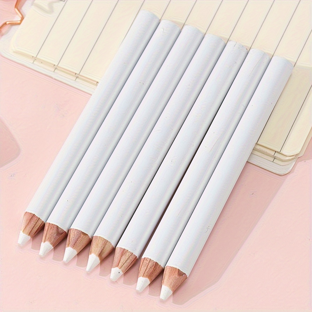 

White Sewing Pencils, 7-pack 3.5-inch Tailor's Fabric Marking Tools For Crafting And Dressmaking