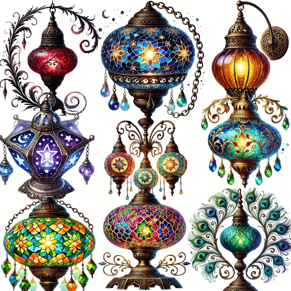 TEMU 20pcs/set Handmade Creative Retro Irregular Enamel Metal Turkey High Quality Sticker Suitable For Garbage Diary Notebook Decoration Diy Sticker